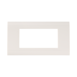 Plastic faceplate, 45x90, white